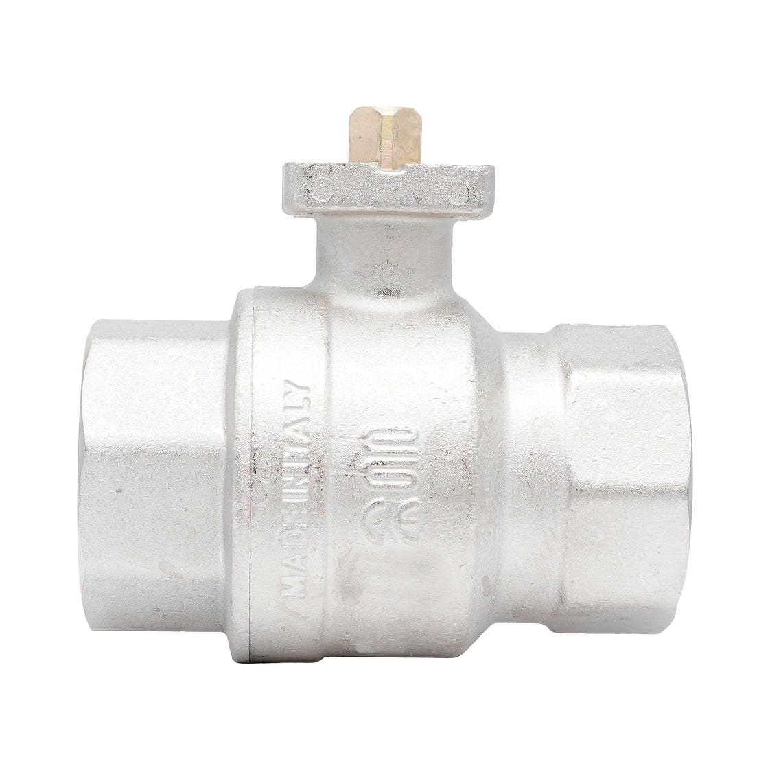 Rp 2-1/2" 2-way Brass Ball Valve ISO-Top F07 PN25