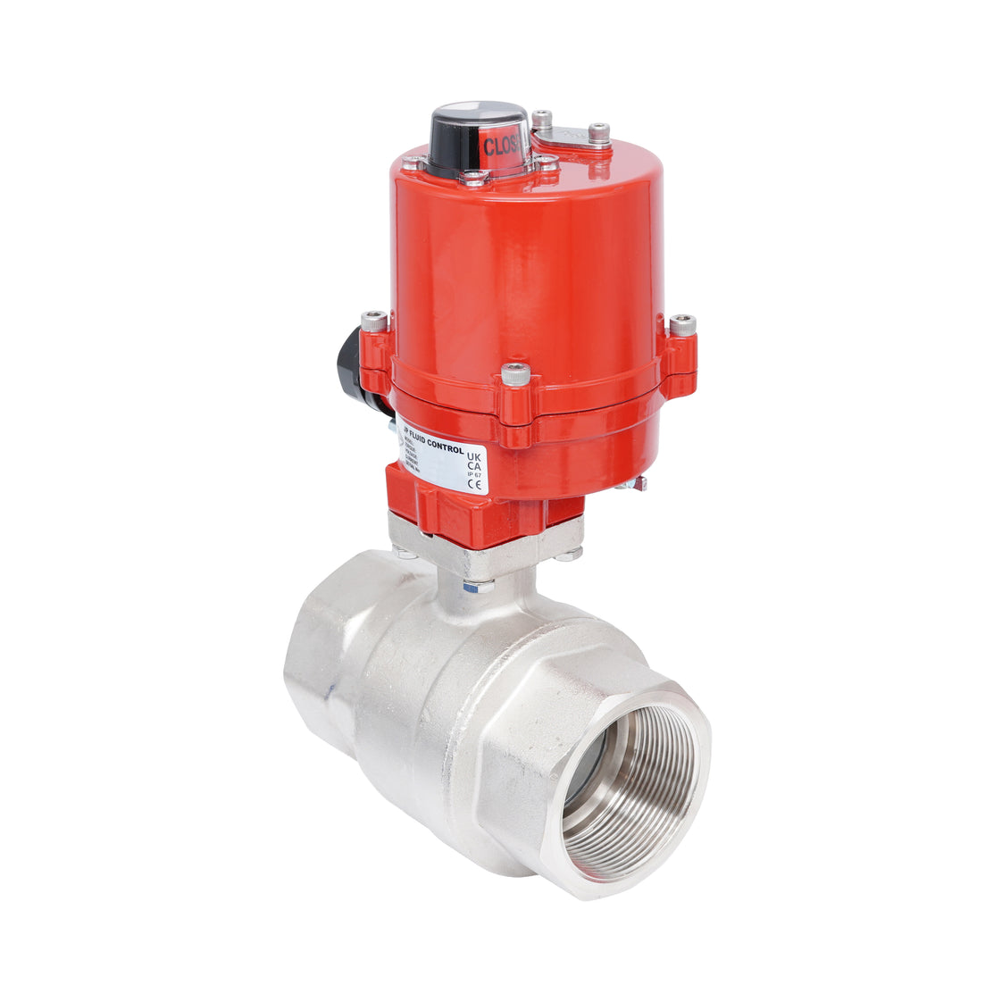 Rp 2" 2-Way Electric Brass Ball Valve 24 V AC/DC