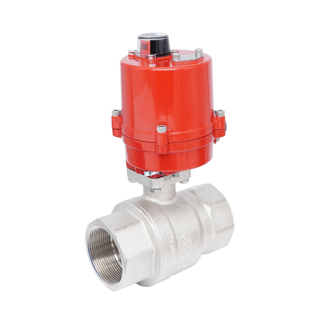 Rp 2-1/2" 2-Way Electric Brass Ball Valve 100-240 V AC