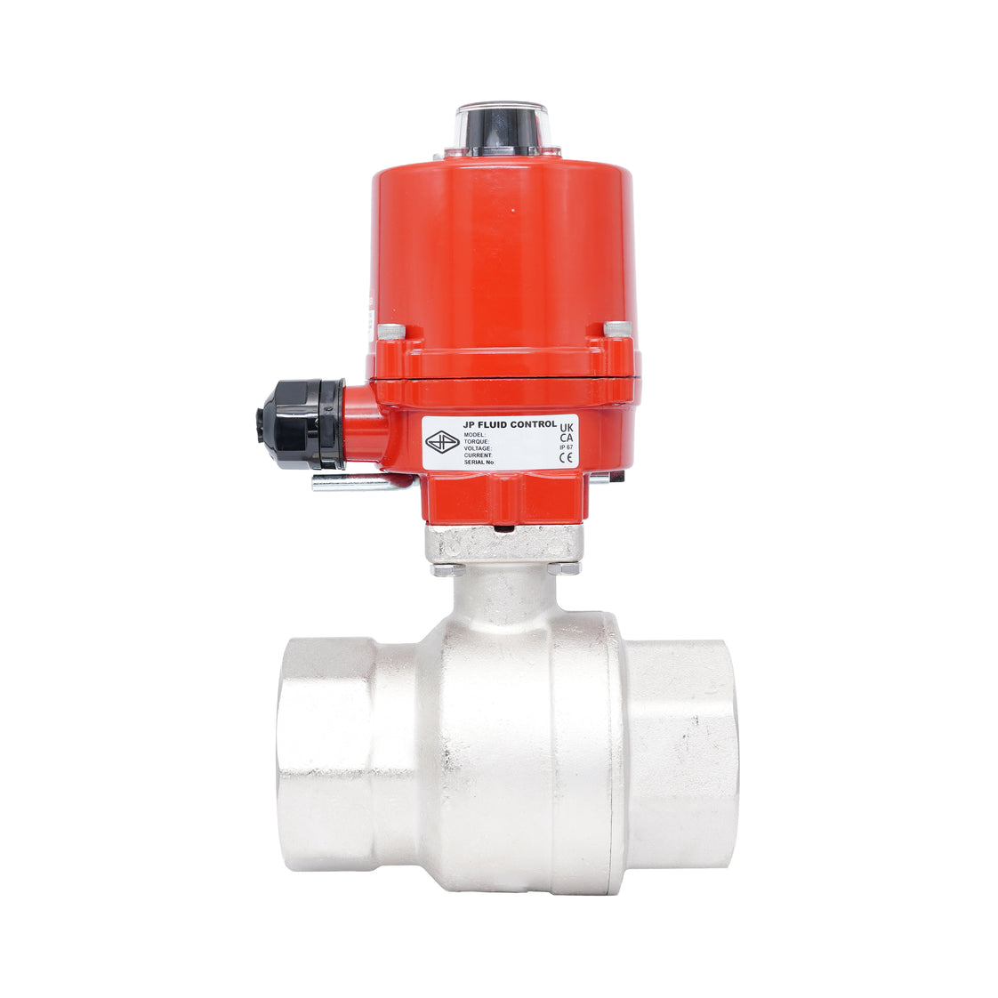 Rp 2-1/2" 2-Way Electric Brass Ball Valve 100-240 V AC