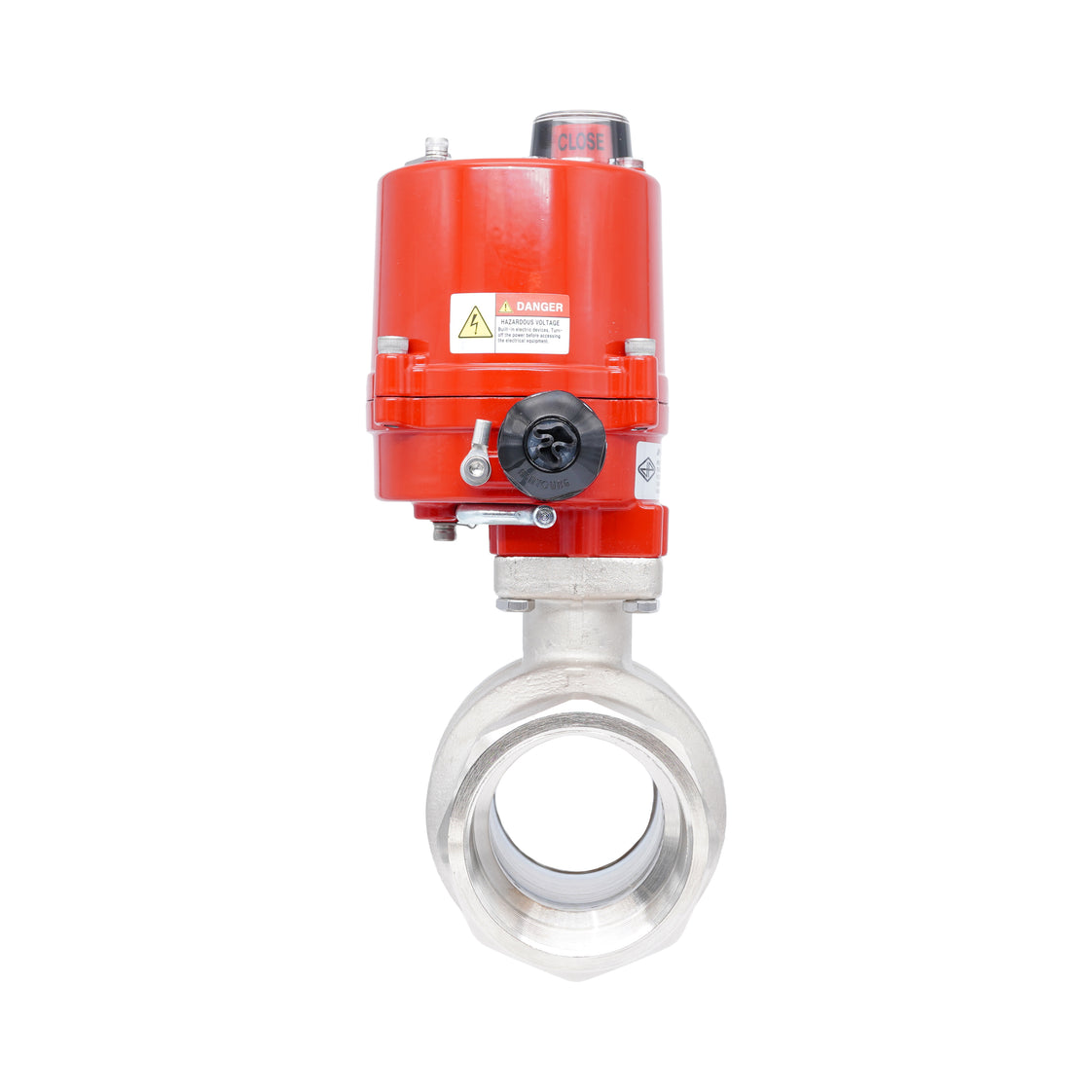 Rp 2" 2-Way Electric Brass Ball Valve 100-240 V AC