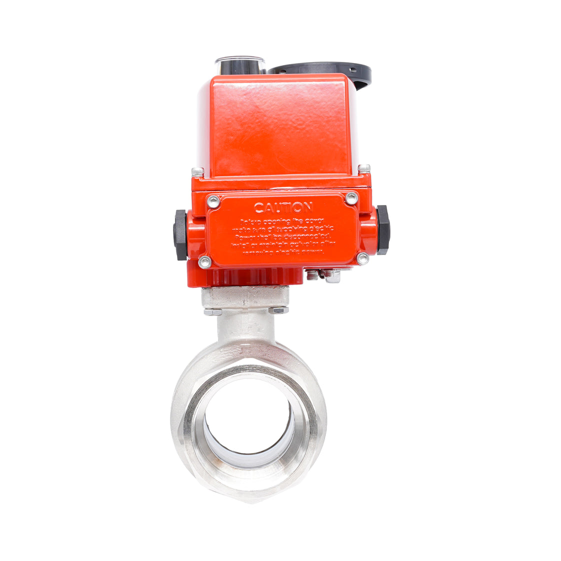 Rp 2-1/2" 2-Way Modulating Electric Brass Ball Valve 24 V AC/DC