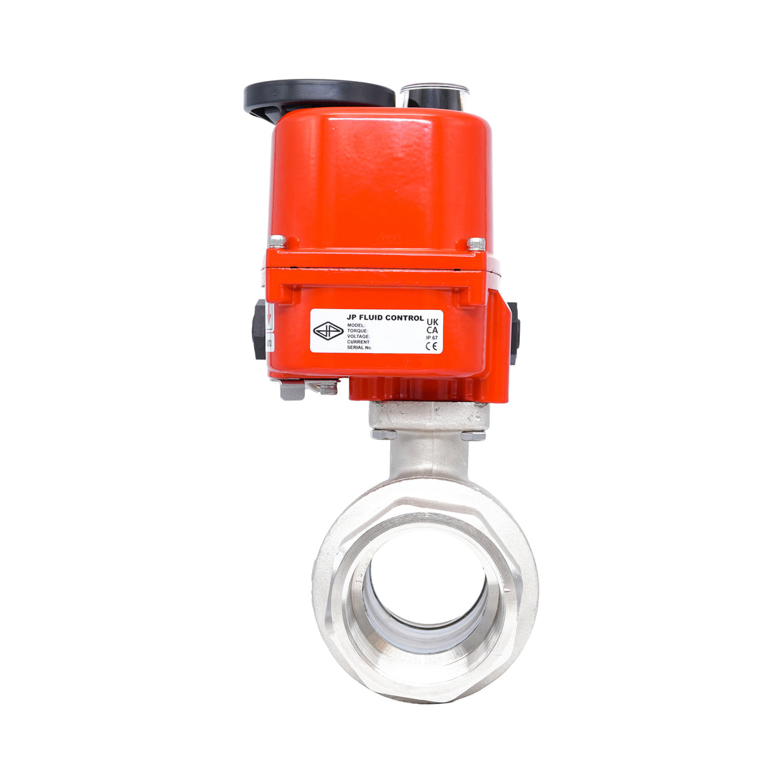 Rp 2-1/2" 2-Way Modulating Electric Brass Ball Valve 24 V AC/DC