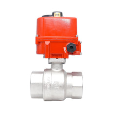 Rp 2" 2-Way Modulating Electric Brass Ball Valve 24 V AC/DC