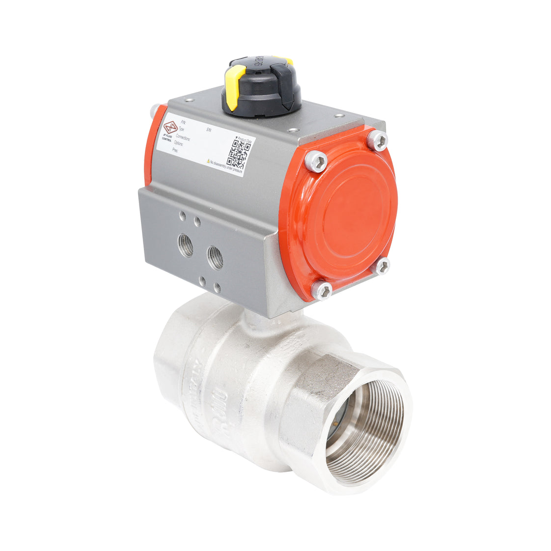 Rp 2" 2-Way Pneumatic Brass Ball Valve - Double Acting