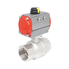 Rp 2-1/2" 2-Way Pneumatic Brass Ball Valve - Double Acting