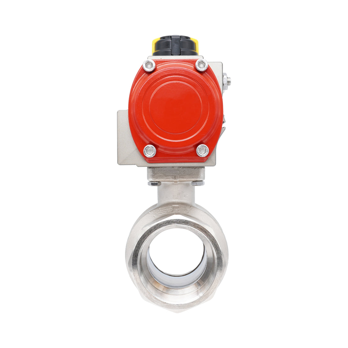 Rp 2-1/2" 2-Way Pneumatic Brass Ball Valve - Double Acting