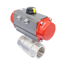 Rp 2" 2-Way Pneumatic Brass Ball Valve - Spring Closing