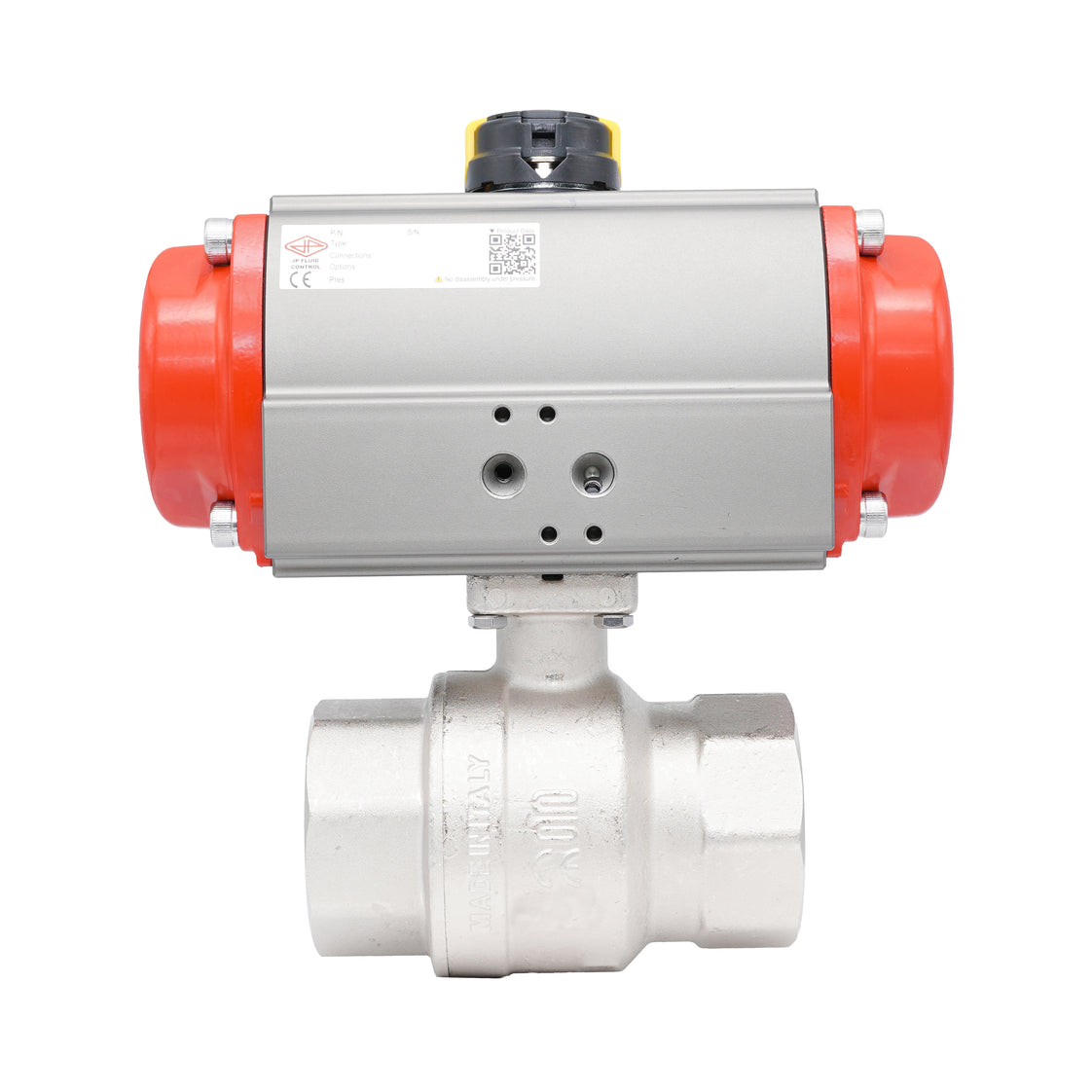 Rp 2" 2-Way Pneumatic Brass Ball Valve - Spring Closing