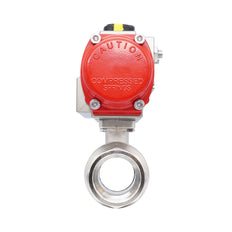 Rp 2" 2-Way Pneumatic Brass Ball Valve - Spring Closing