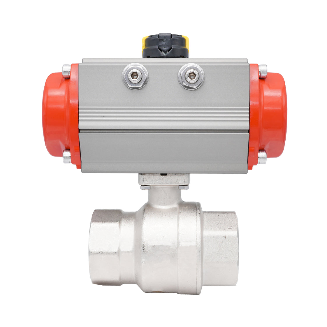 Rp 2-1/2" 2-Way Pneumatic Brass Ball Valve - Spring Closing