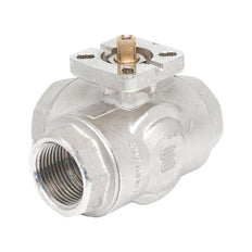 Rp 1-1/4" 3-way L-Bore Brass Ball Valve ISO-Top F04/05 PN40