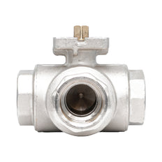 Rp 1-1/2" 3-way T-Bore Brass Ball Valve ISO-Top F04/05 PN25