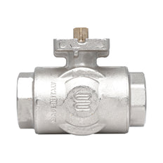 Rp 1/4" 3-way L-Bore Brass Ball Valve ISO-Top F03 PN40