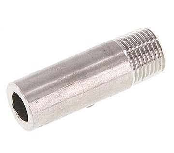 R 2'' Male x 60.3mm Stainless steel Pipe Nipple with Welding End 20 Bar DIN 2982 - 120mm