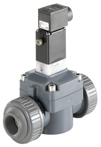 Solenoid Valve NPT 3/4'' NC PVC EPDM 0.5-6bar/7-87psi 120VAC 0142 453350