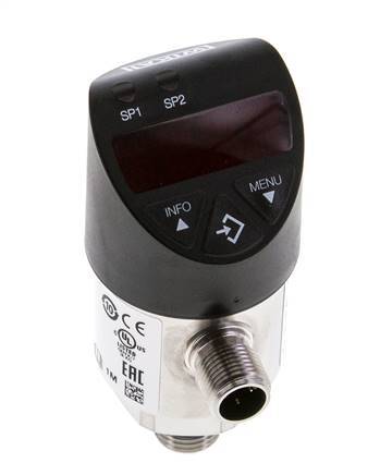 0 to 250bar Stainless Steel Wika Electronic Pressure Switch G1/4'' 1VDC IO-Link 4-pin M12 Connector