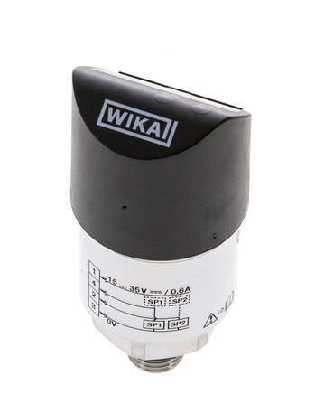 -1 to 0bar Stainless Steel Wika Electronic Vacuum Switch G1/4'' 1VDC IO-Link 4-pin M12 Connector