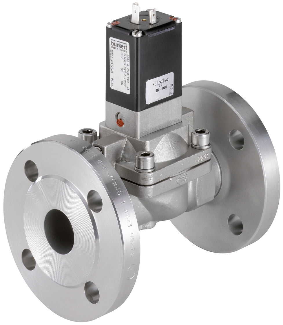 Flange DN25 Stainless Steel 110VAC Solenoid Valve 5282 134556