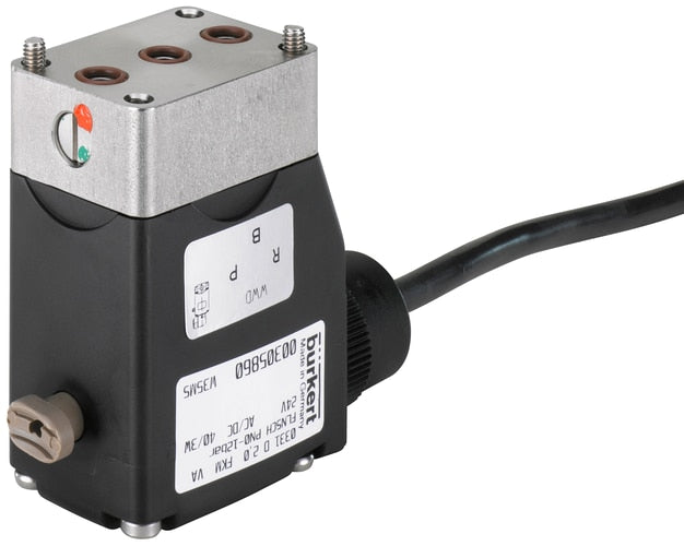 Solenoid Valve 3/2-Way 32x46 mm SFB flange NC Stainless steel FKM 0-10bar/145psi 24VDC Oxygen Fat/Oil Free 0331 137868