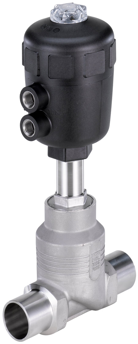 Welded End DN 20 NC Pneumatic 2-Way Globe Valve Stainless Steel - 2012 - 146285