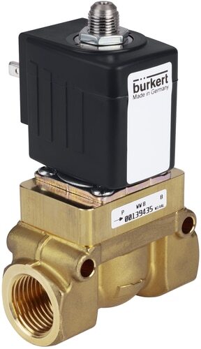 Solenoid Valve G1/2'' NC Brass PTFE 1-30bar/15-435psi 24VAC Oxygen Fat/Oil Free 5404 95354013