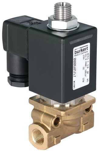 Solenoid Valve 3/2-Way G3/8'' NC Brass NBR 0-6bar/87psi 230VAC Vacuum 0355 24910