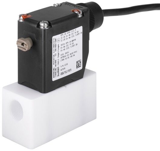 Solenoid Valve 3/2-Way G3/8'' Mixing PTFE FFKM 0-1bar/15psi 230VAC/DC 0121 20008903