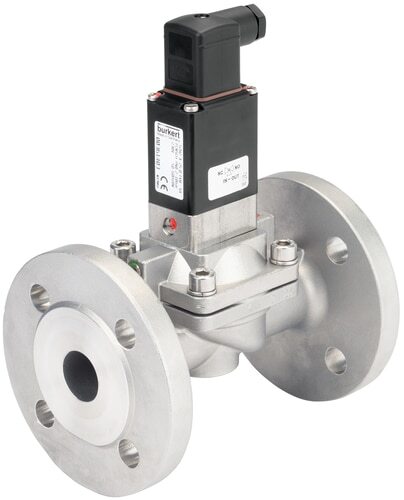 Solenoid Valve 25 mm Flange NC Stainless steel EPDM 0.2-10bar/3-145psi 230VAC Anti-Waterhammer 5282 368163