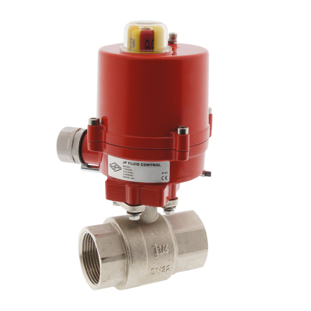 Electrical Ball Valve 2-Way G1-1/4'' Brass 12V AC