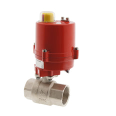 Electrical Ball Valve 2-Way G1-1/4'' Brass 12V AC