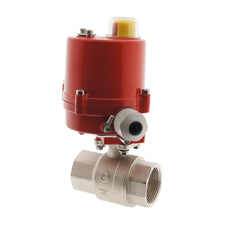 Electrical Ball Valve 2-Way G1-1/4'' Brass 12V AC