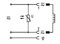 Connector 100-240V AC/DC (DIN - A) with Varistor - Burkert 2508 008372