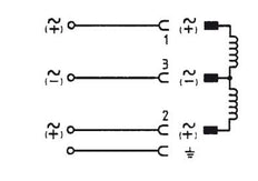 Connector 0-250V AC/DC (DIN - A) without circuit 3-pins - protective earth conductor - Burkert 2508 008526