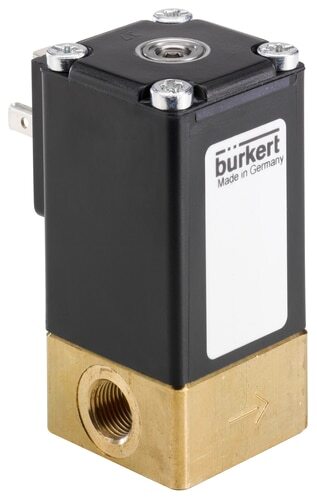 Solenoid Valve G1/8'' NC Brass FKM -1-10bar/-15-145psi 24VDC Oxygen Fat/Oil Free 2873 255509