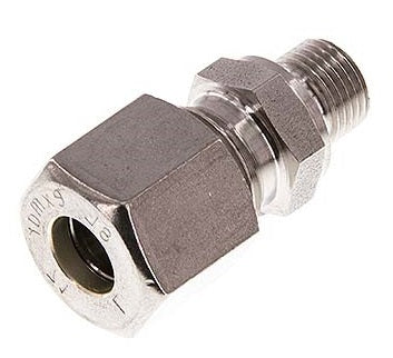 G 3/8'' Male x 22L Stainless steel Straight Compression Fitting 160 Bar DIN 2353