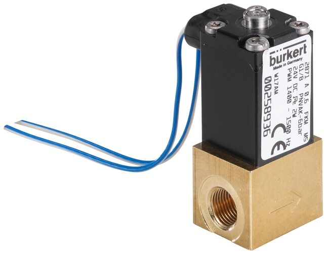 Solenoid Valve G1/8'' NC Brass FKM -1-6bar/-15-87psi 24VDC 2871 311557