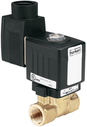 Solenoid Valve NPT 1 1/2'' NC Brass EPDM 0-6bar/87psi 24VDC Anti-Waterhammer 6213 268285