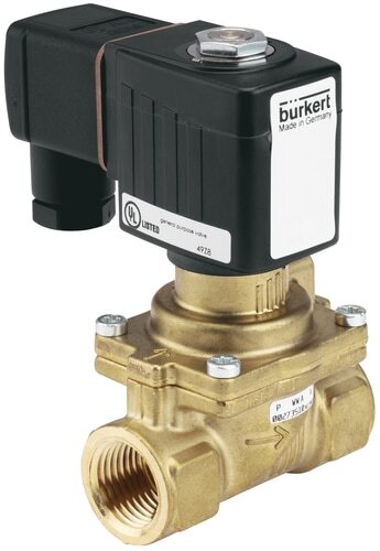 Solenoid Valve NPT 3/4'' NO Brass FKM 0.2-16bar/3-232psi 24VDC Anti-Waterhammer 6281 306572