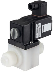 Solenoid Valve 3/2 Diverting 20 mm Welded Sleeves PVDF EPDM 0-0.5bar/7psi 24VAC/DC 0131 294523