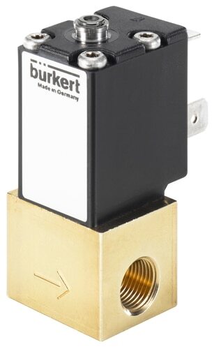 Solenoid Valve NPT 1/8'' NC Brass FKM -1-8bar/-15-116psi 24VDC Oxygen Fat/Oil Free 2871 20007073