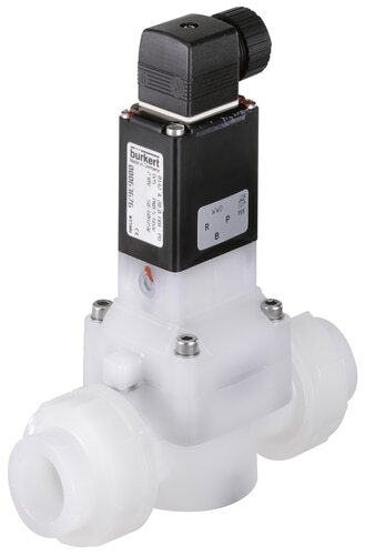 Solenoid Valve 25 mm Welded Sleeves NO PVDF FKM 0.5-6bar/7-87psi 24VDC 0142 303033