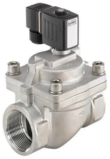 Solenoid Valve NPT 1 1/4'' NO Stainless steel FKM 0.2-16bar/3-232psi 24VDC Anti-Waterhammer 6281 306581