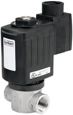 Solenoid Valve G1/4'' NO Stainless steel Ceramics 0-100bar/1450psi 24VDC Oxygen Fat/Oil Free 6027 313130