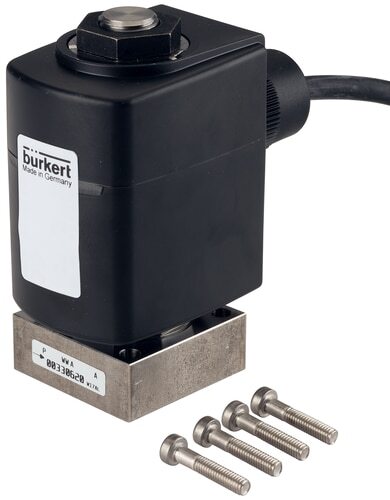 Solenoid Valve 40x40 mm SFB flange NC Stainless steel EPDM 0-8bar/116psi 12VDC 6027 366209