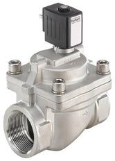 Solenoid Valve NPT 1/2'' NC Stainless steel FKM 0.2-16bar/3-232psi 24VDC Anti-Waterhammer 6281 259110