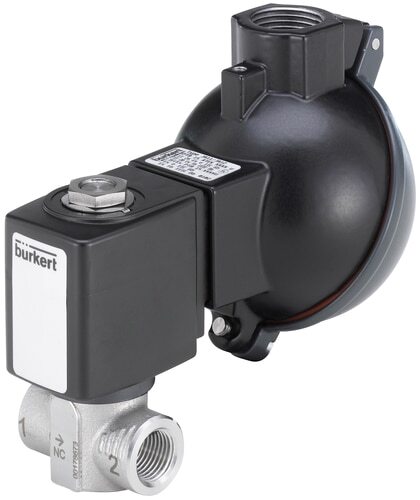 Solenoid Valve G3/8'' NC Stainless steel PCTFE 1-160bar/15-2321psi 24VAC/DC ATEX 6240 380811