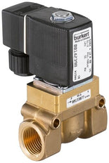Solenoid Valve NPT 1'' NO Brass PTFE 1-20bar/15-290psi 24VDC 5404 300555