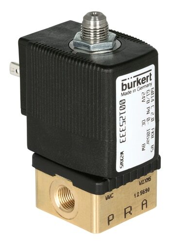 Solenoid Valve 3/2-Way G1/4'' NC Brass FKM 0-8bar/116psi 220VDC 6014 295232