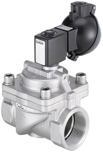 Solenoid Valve G1/2'' NC Stainless steel FKM 0.2-16bar/3-232psi 230VAC/DC Anti-Waterhammer ATEX 6281 349709